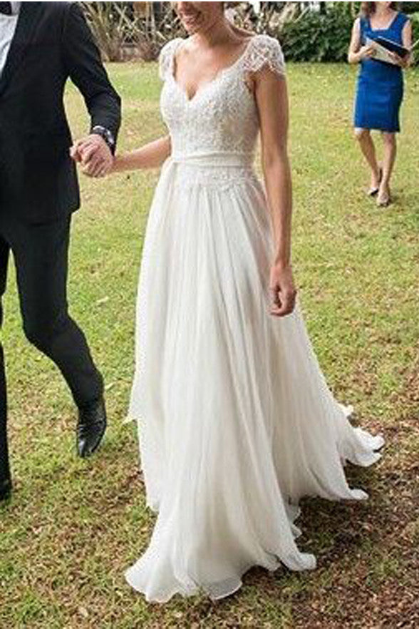 cap sleeve wedding dresses